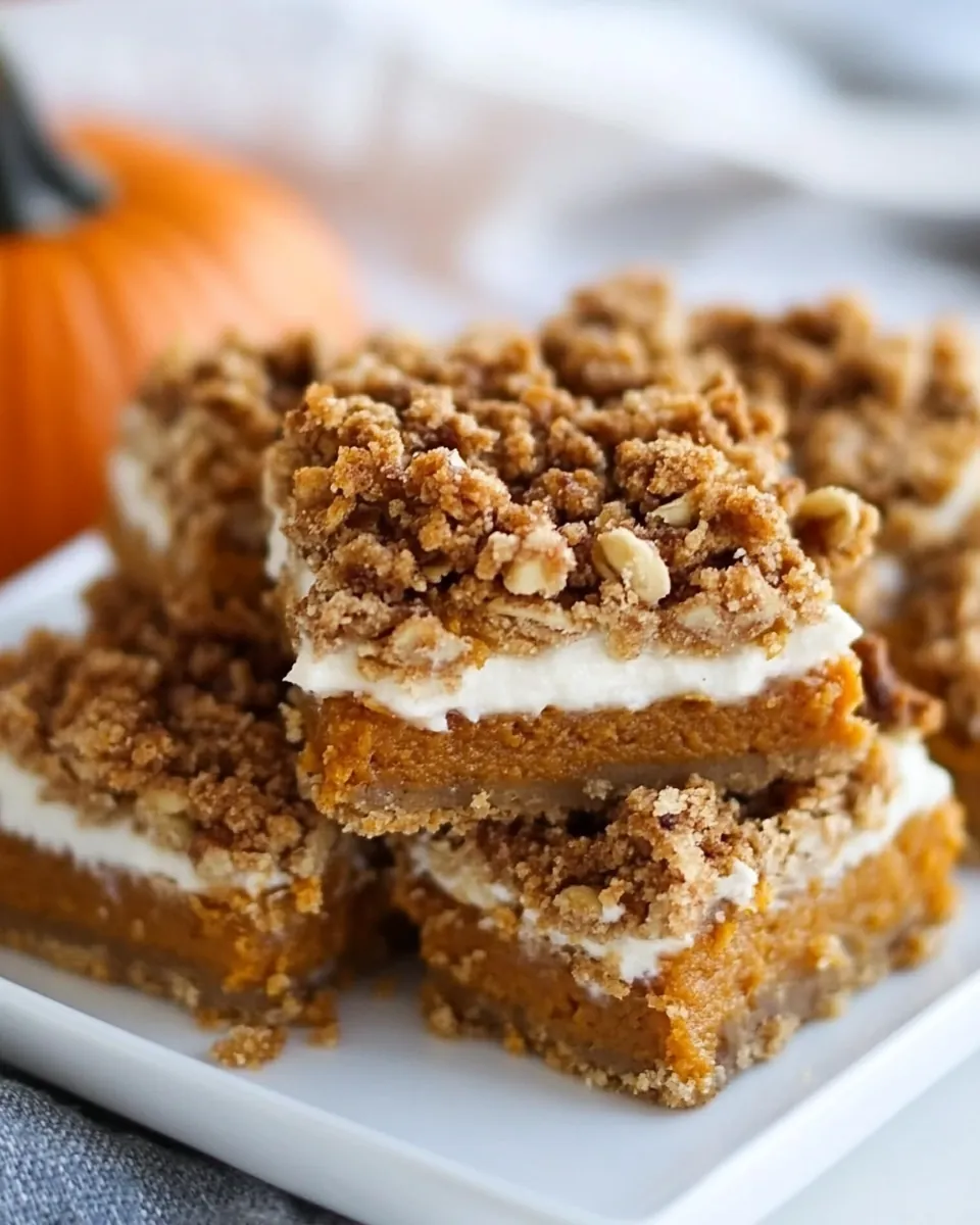 Gluten Free Pumpkin Pie Streusel Bars