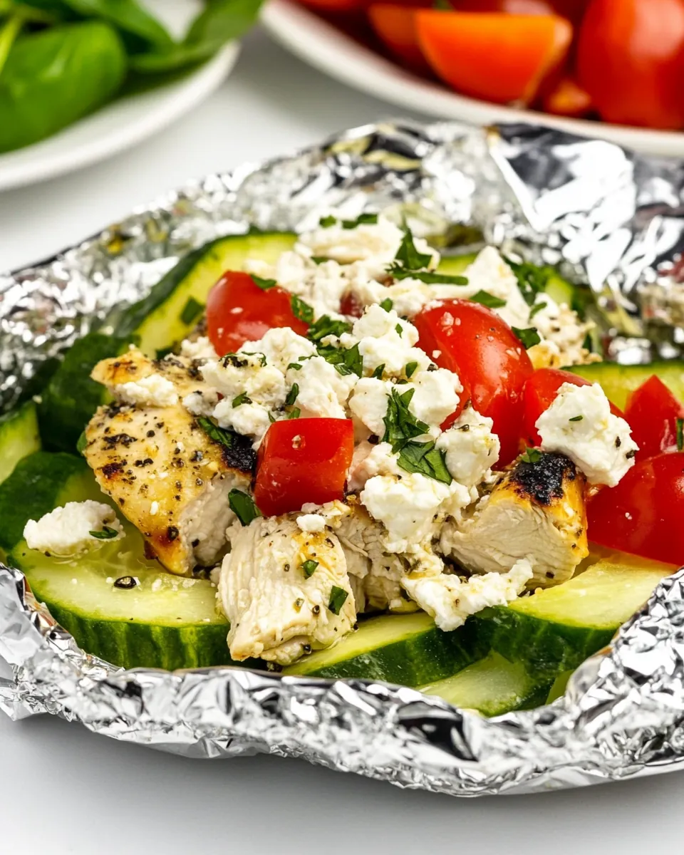 Greek Chicken Foil Packets