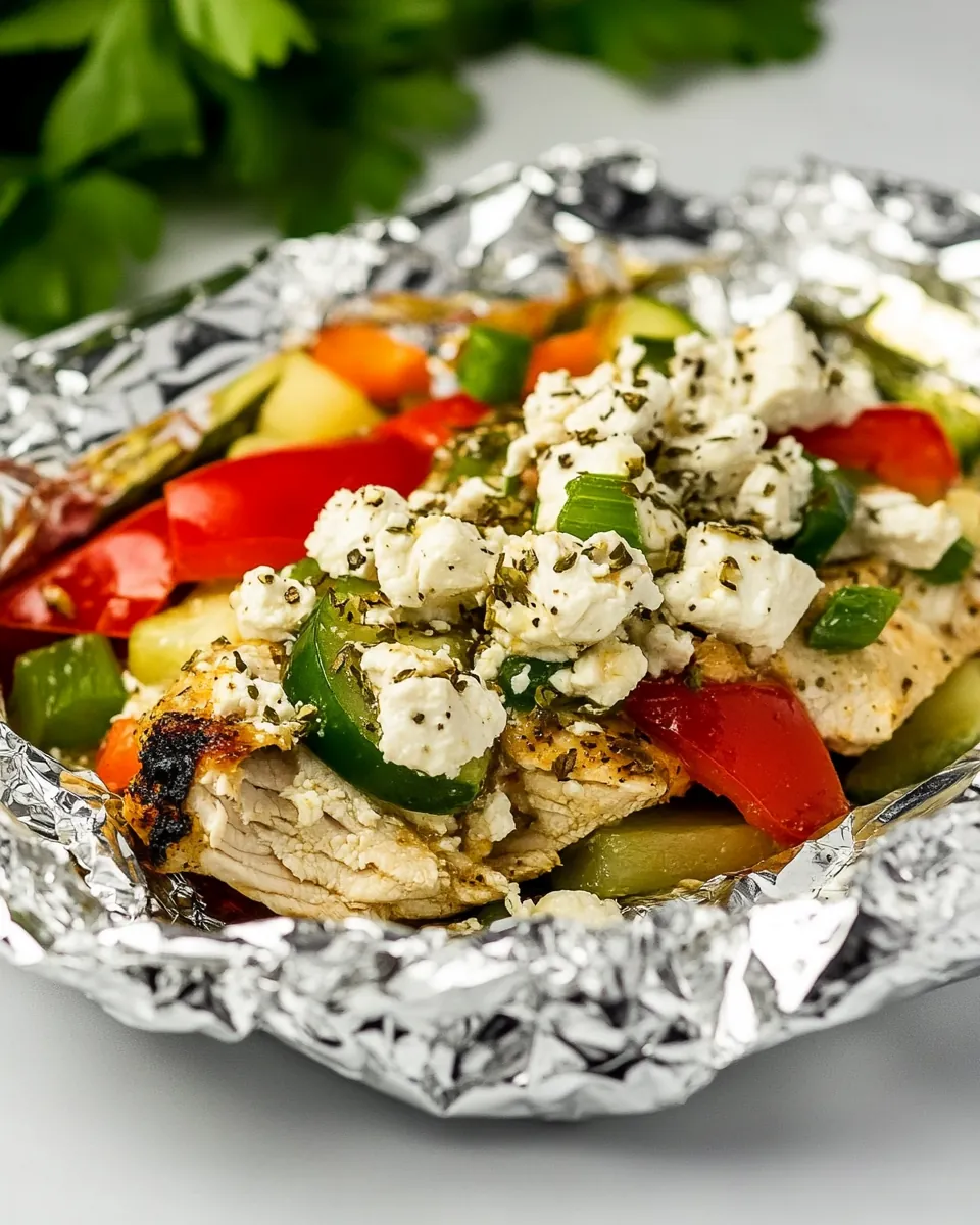 Greek Chicken Foil Packets