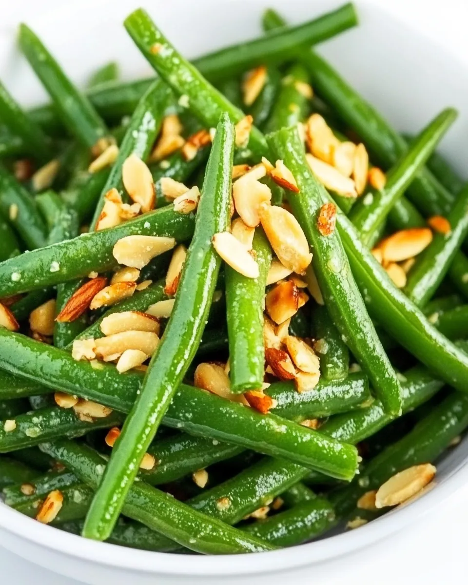Green Beans with Almonds Garlic