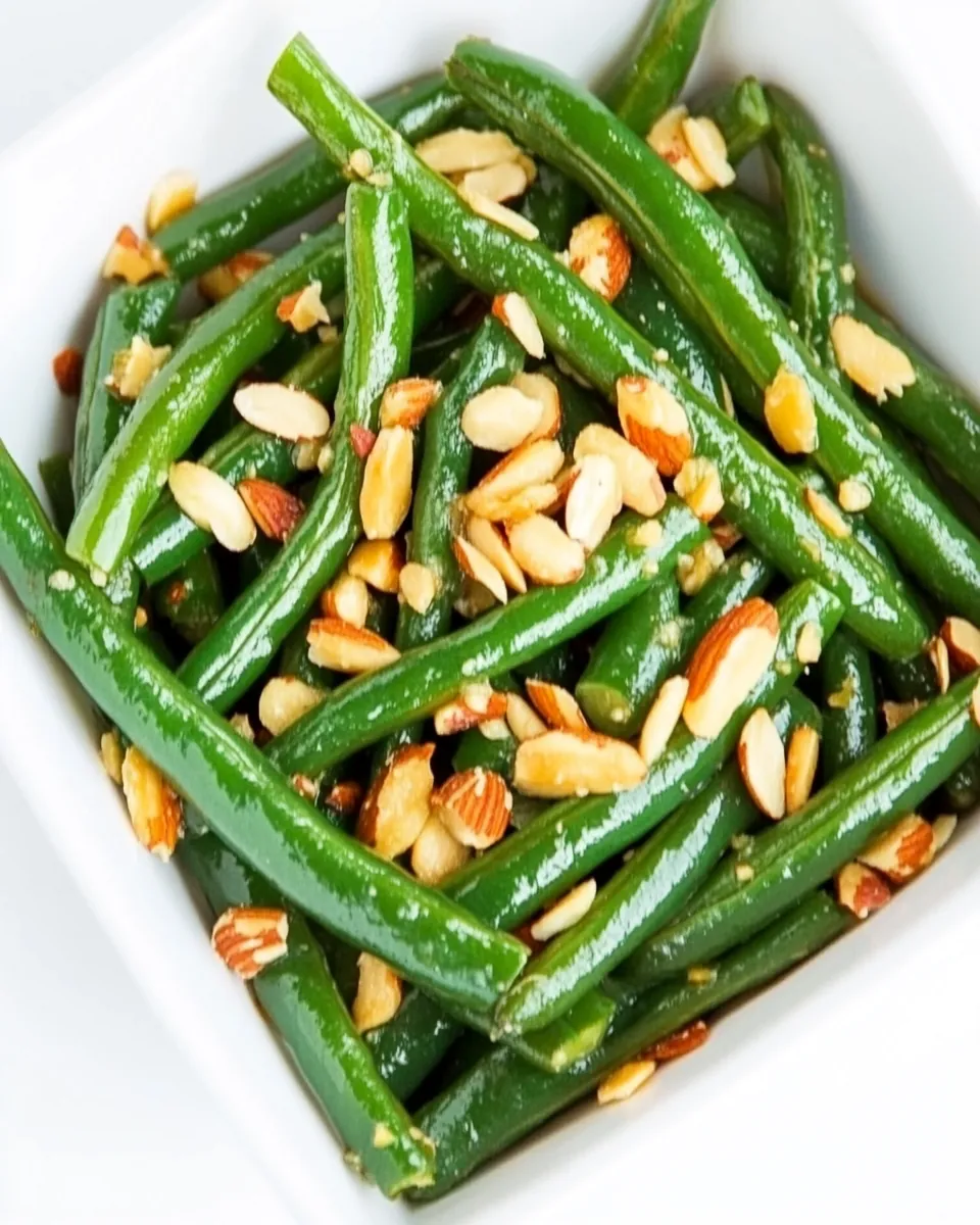 Green Beans with Almonds Garlic