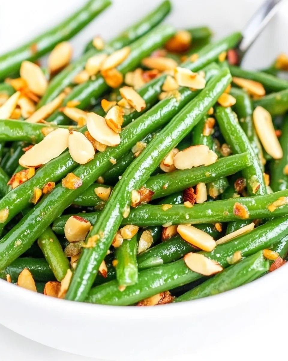 Green Beans with Almonds Garlic