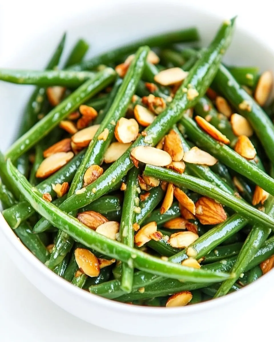 Green Beans with Almonds Garlic