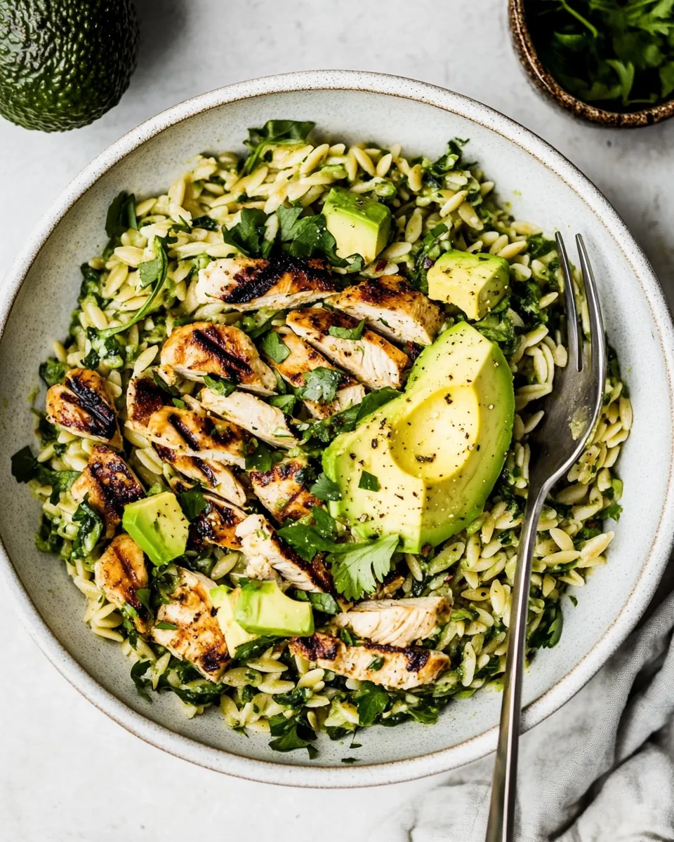 Grilled Chicken Orzo Salad