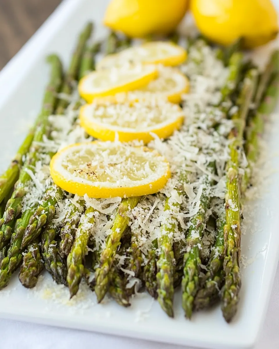 Grilled Lemon Parmesan Asparagus