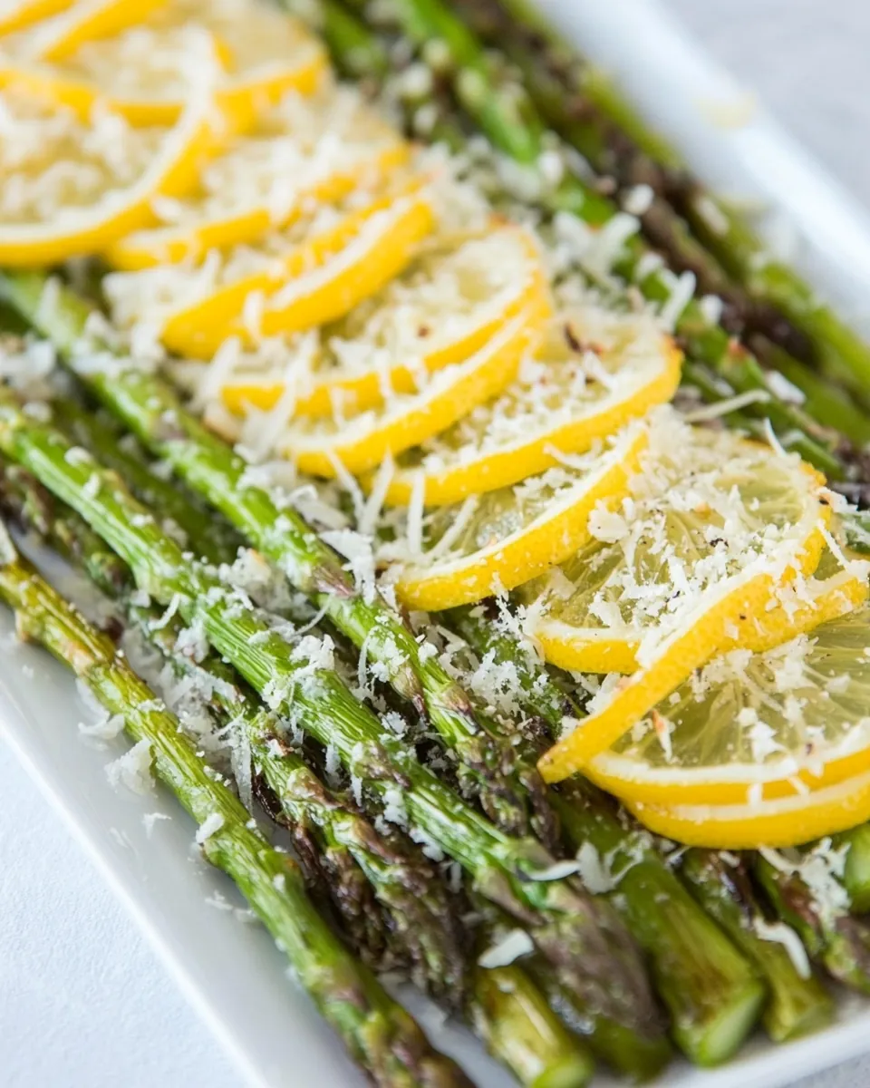 Grilled Lemon Parmesan Asparagus