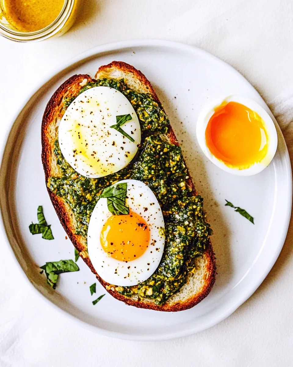 Hard Boiled Egg Toast with Chermoula