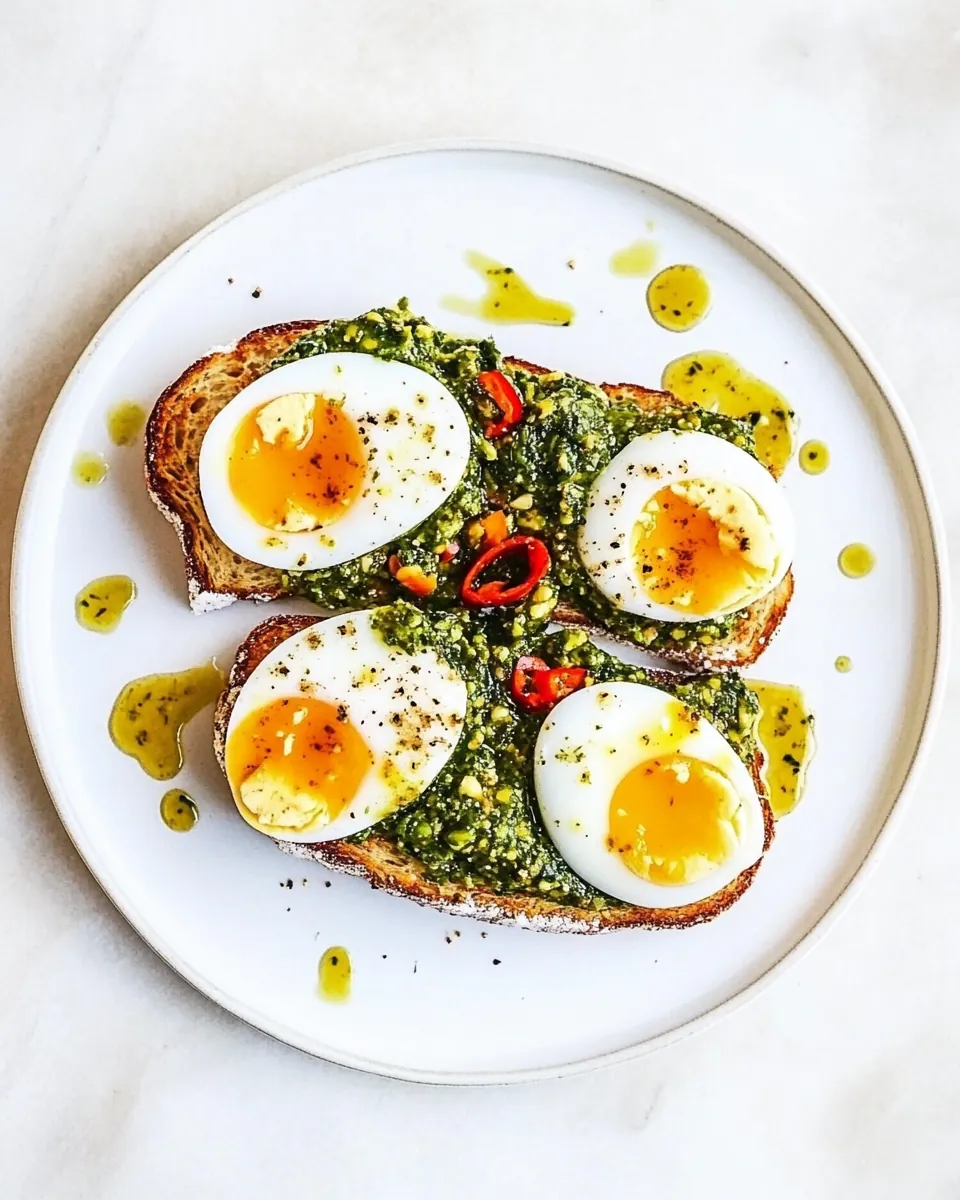 Hard Boiled Egg Toast with Chermoula