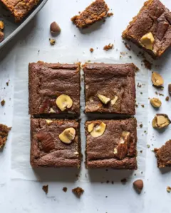 Hazelnut Paleo Pumpkin Cake Bars