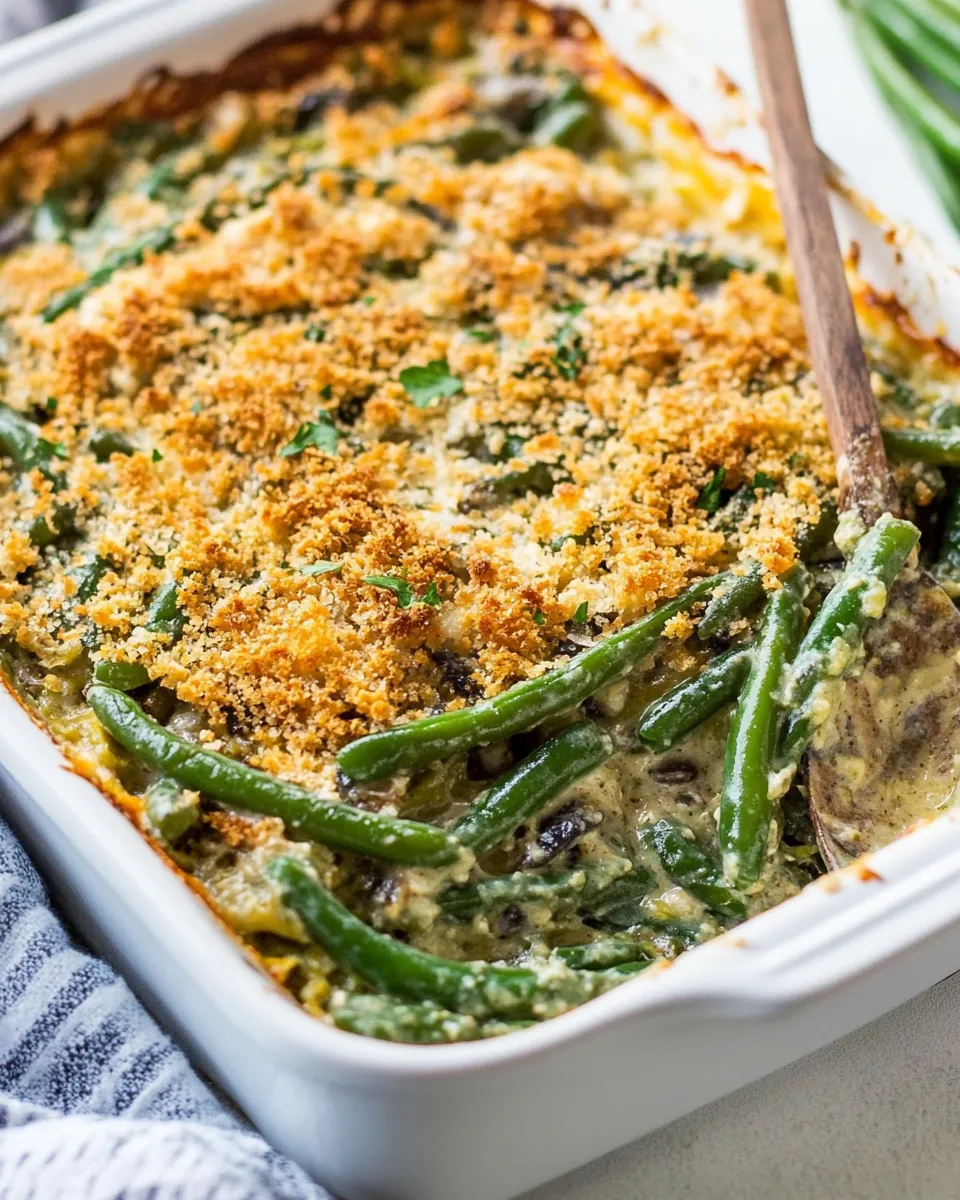 Healthy Green Bean Casserole