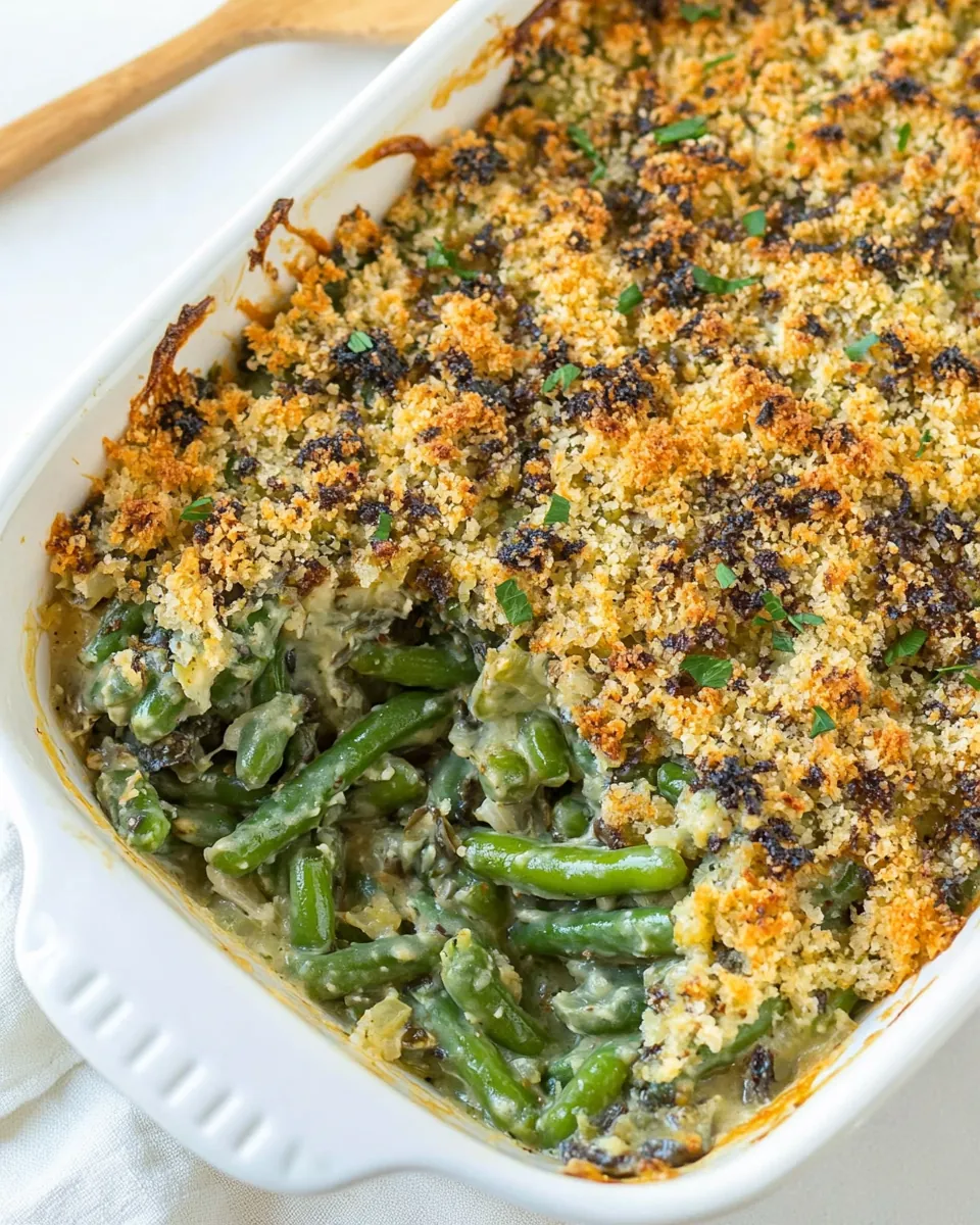 Healthy Green Bean Casserole