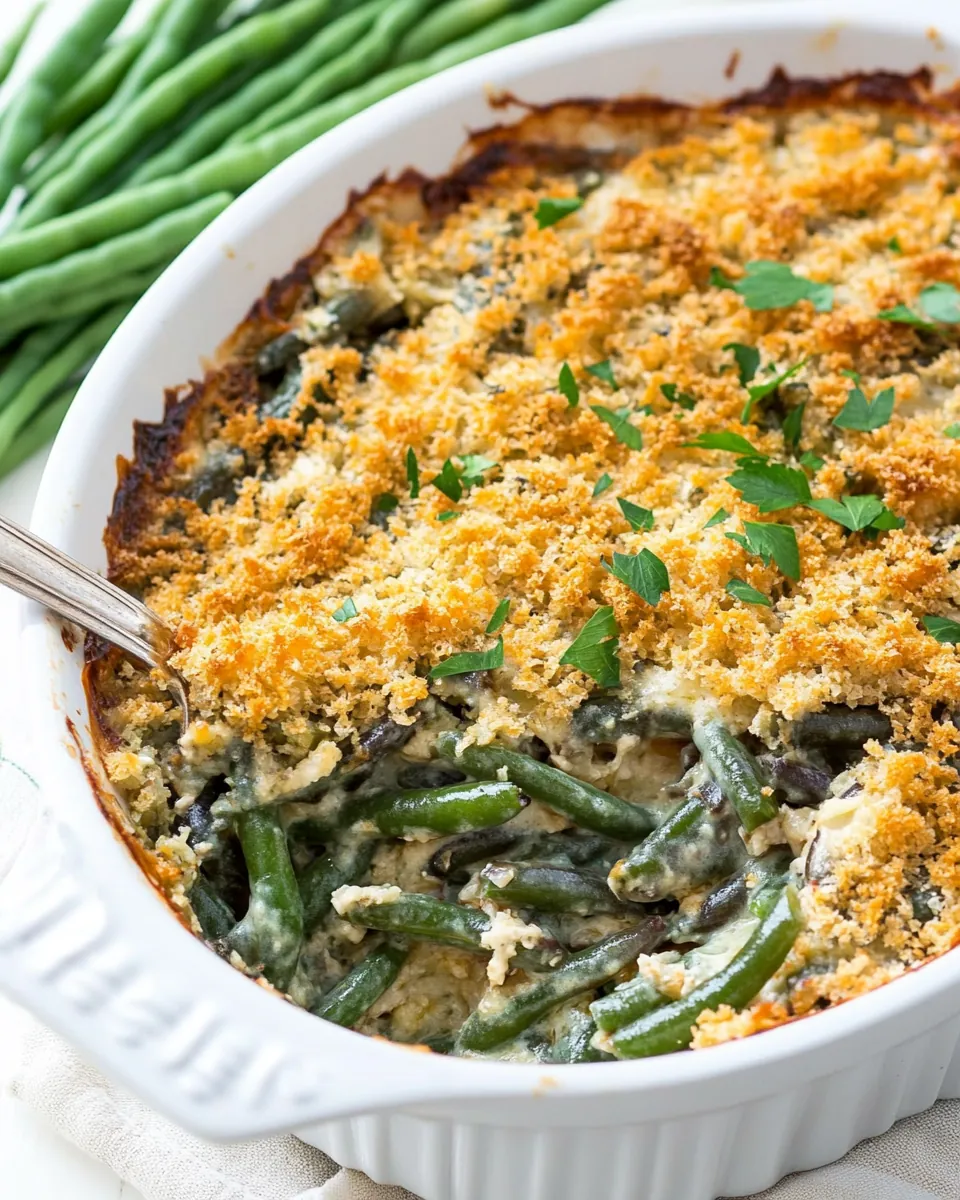 Healthy Green Bean Casserole