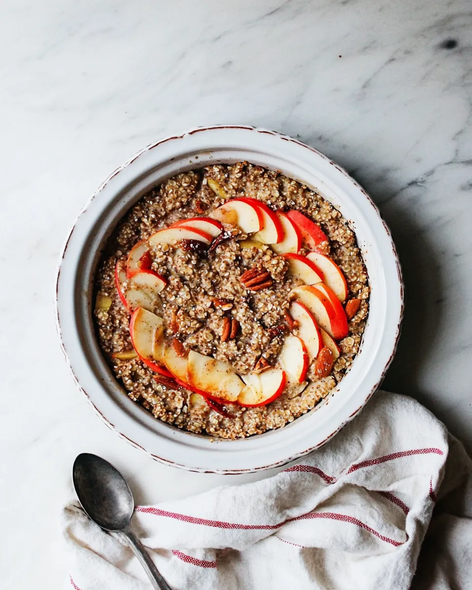Hearty Apple Spice Baked Buckwheat