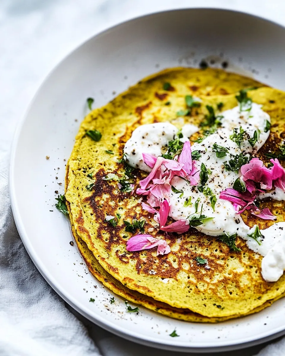 Herbed Chickpea Flour Pancakes