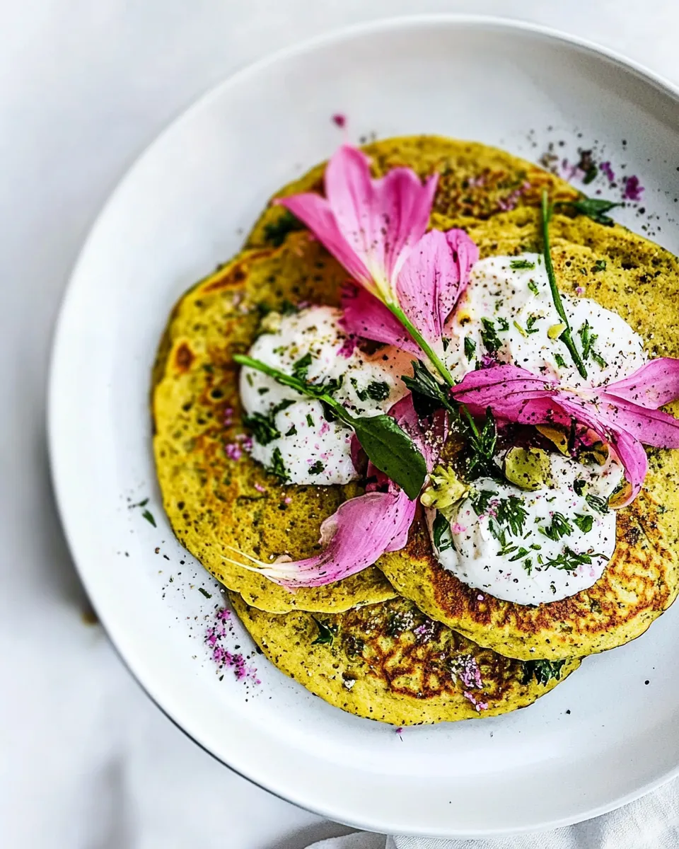 Herbed Chickpea Flour Pancakes