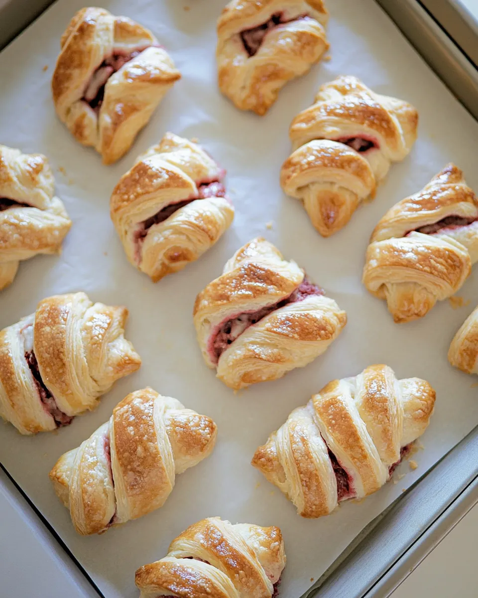 Hibiscus Strawberry Cheese Danishes