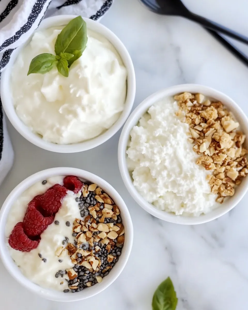 High Protein Cottage Cheese Bowls