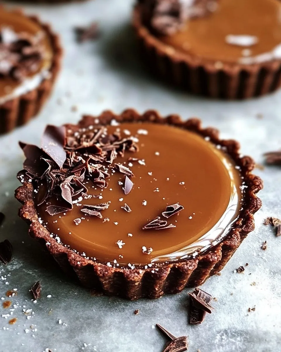 Chocolate Caramel Tarts