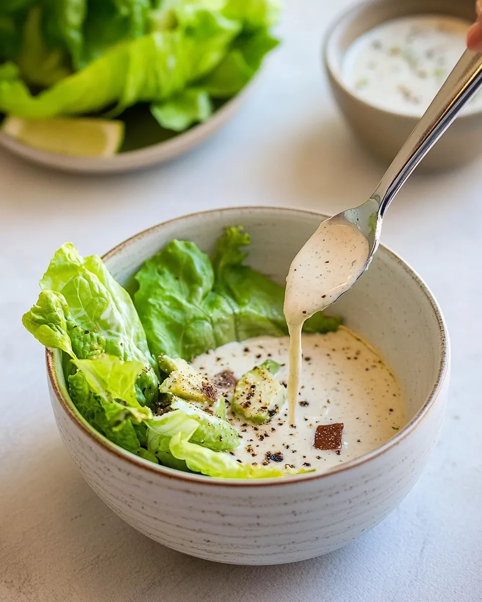 Homemade Caesar Salad Dressing