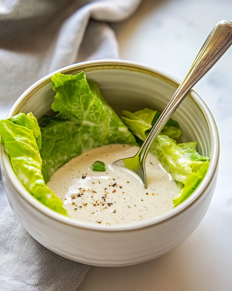 Homemade Caesar Salad Dressing
