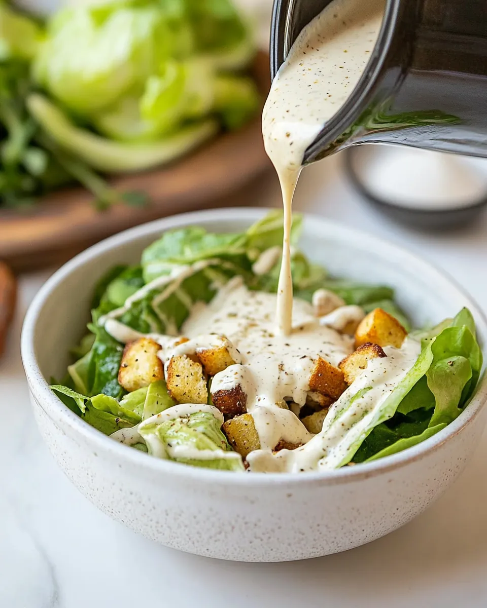 Homemade Caesar Salad Dressing