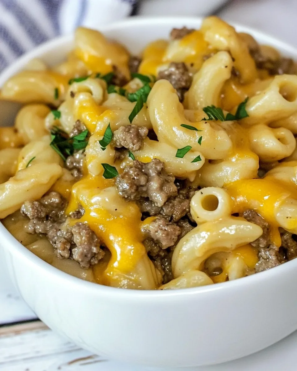 Homemade Cheeseburger Macaroni