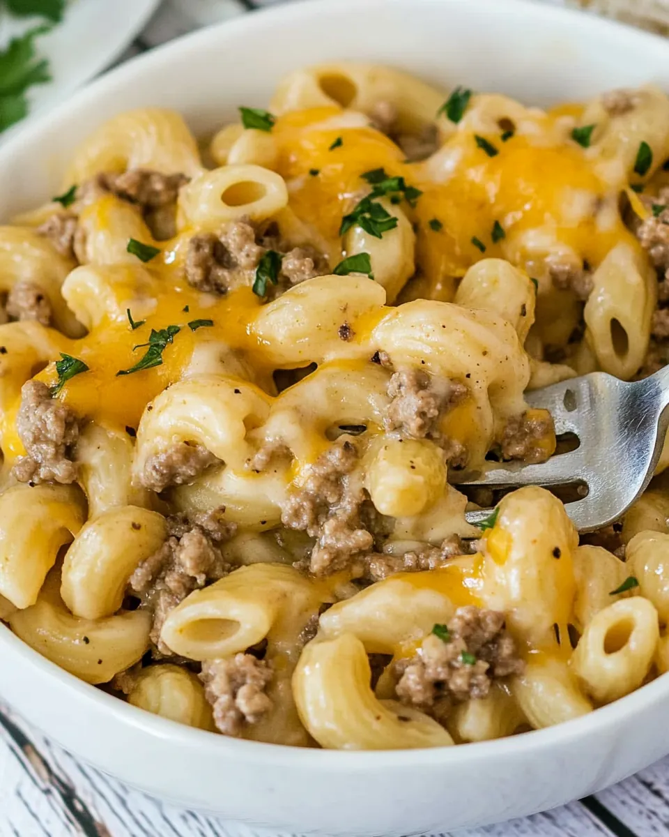 Homemade Cheeseburger Macaroni
