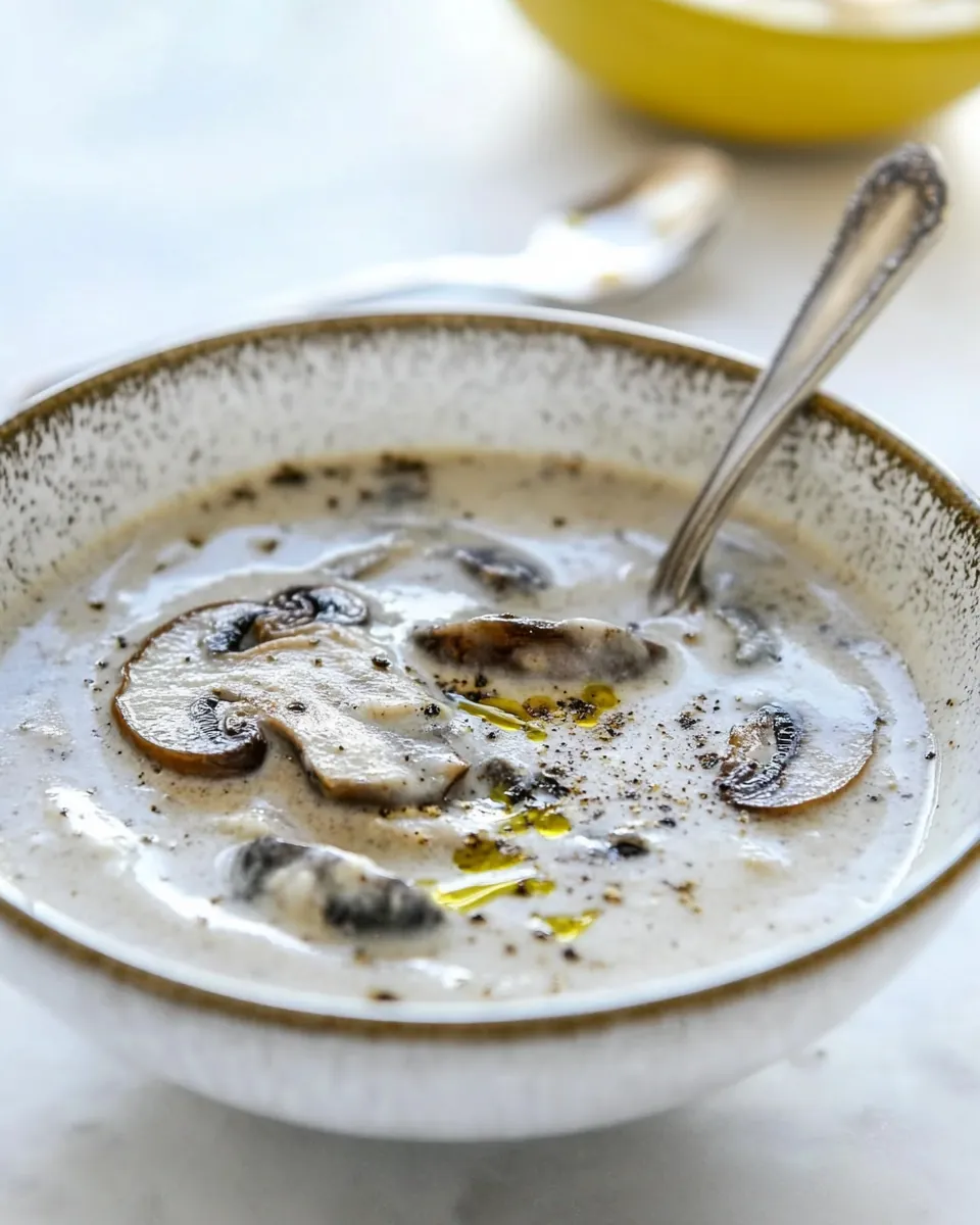 Homemade Creamy Mushroom Soup
