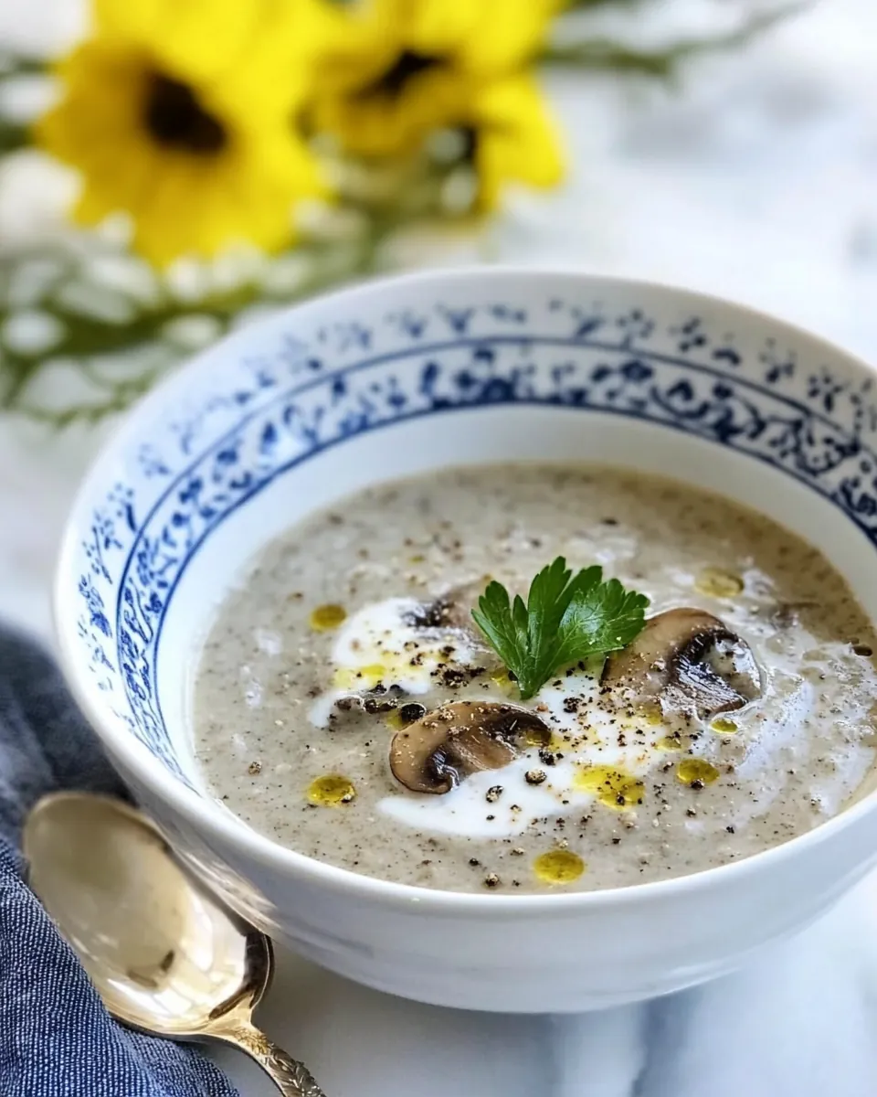 Homemade Creamy Mushroom Soup