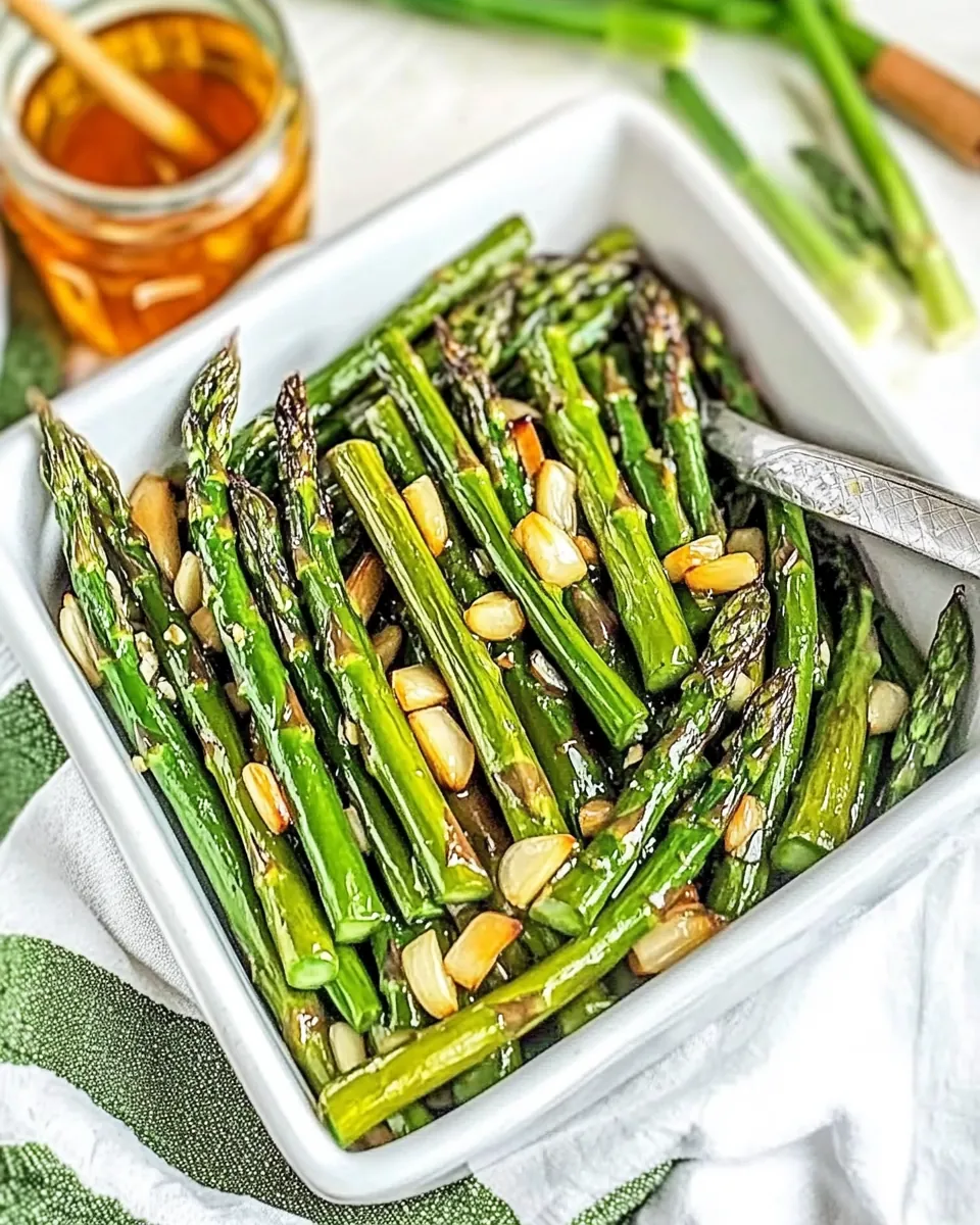Honey Garlic Asparagus