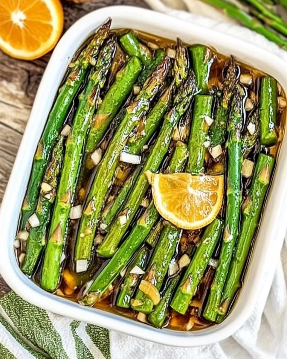Honey Garlic Asparagus