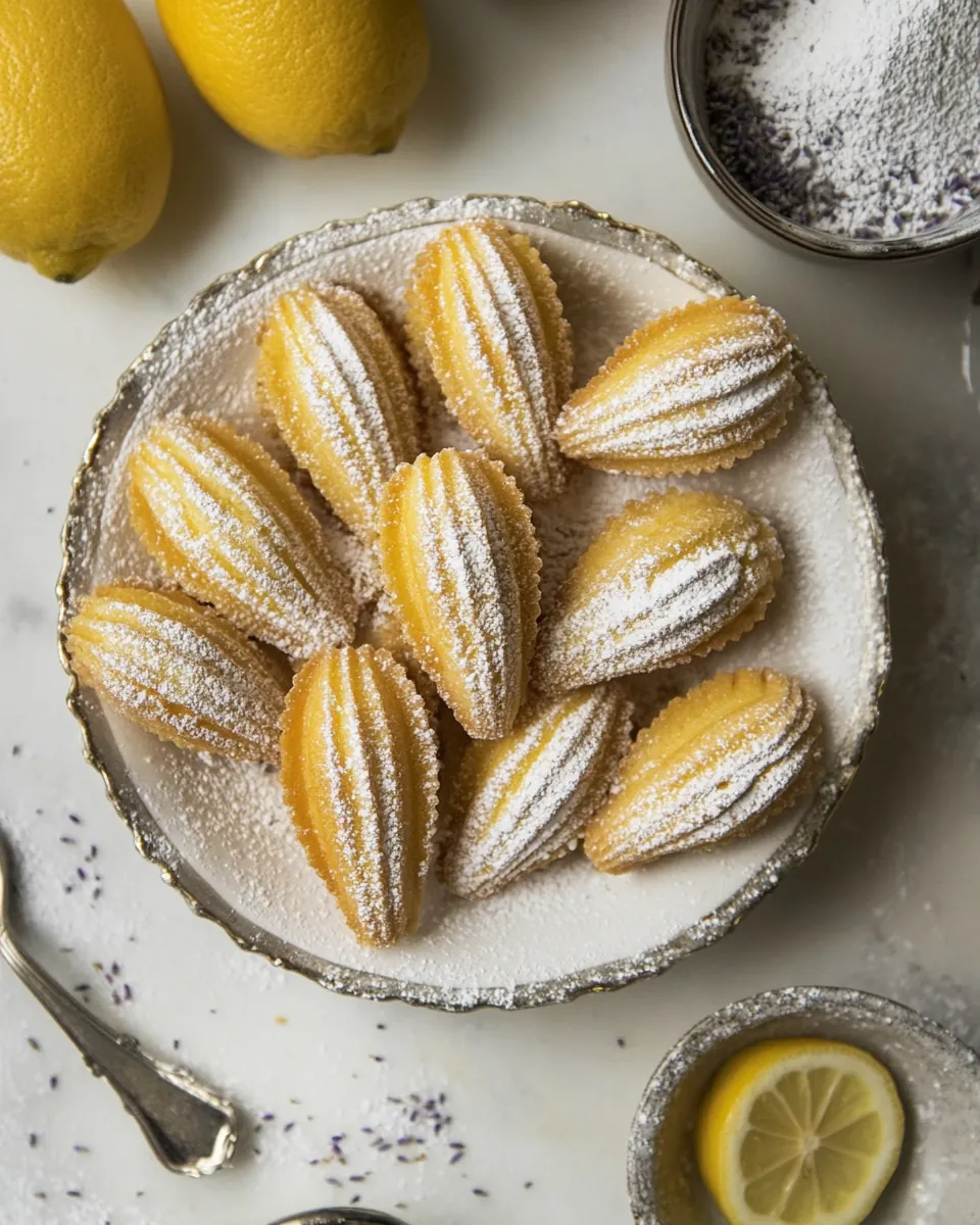 Easy Madeleines with Lavender Lemon