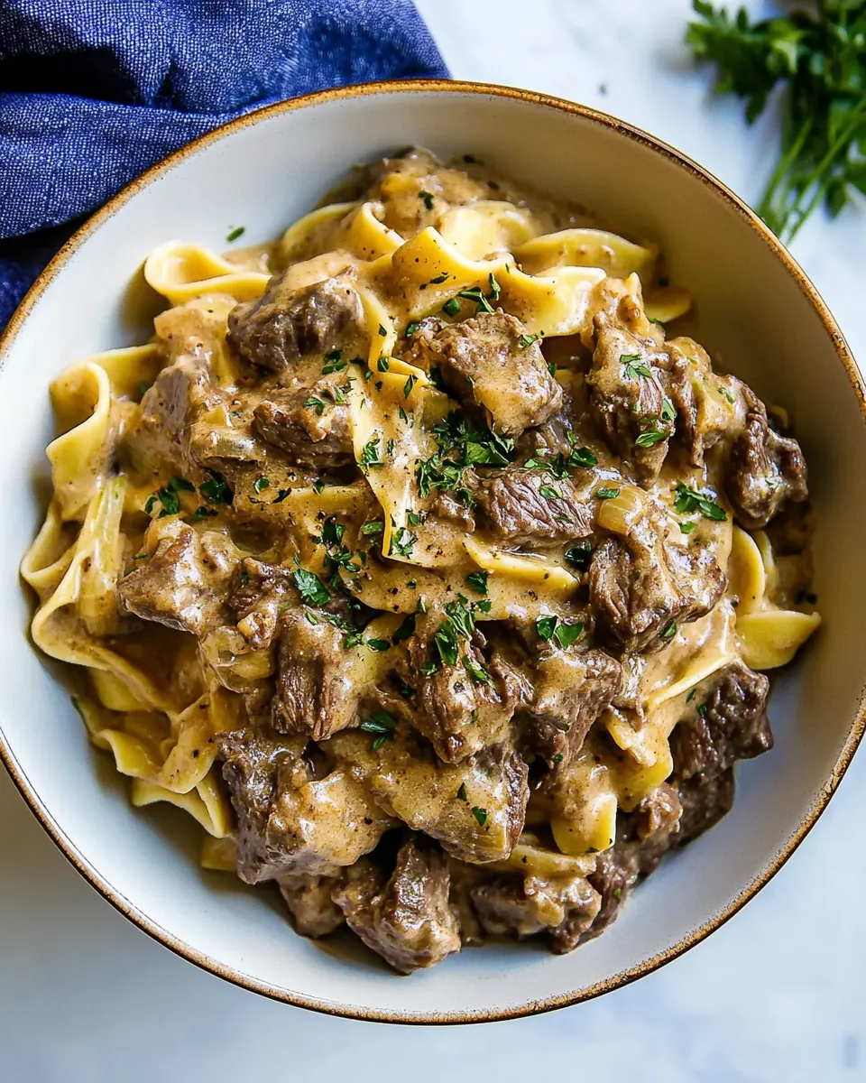 Instant Pot Beef Stroganoff
