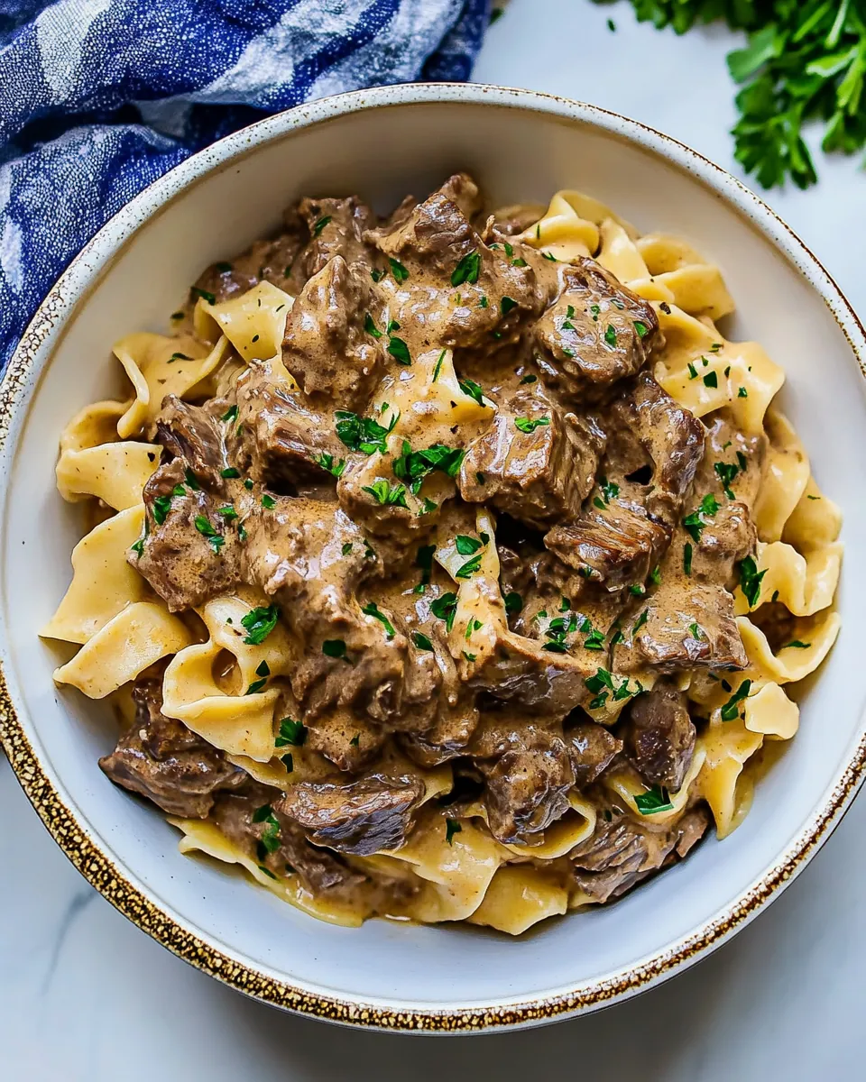 Instant Pot Beef Stroganoff