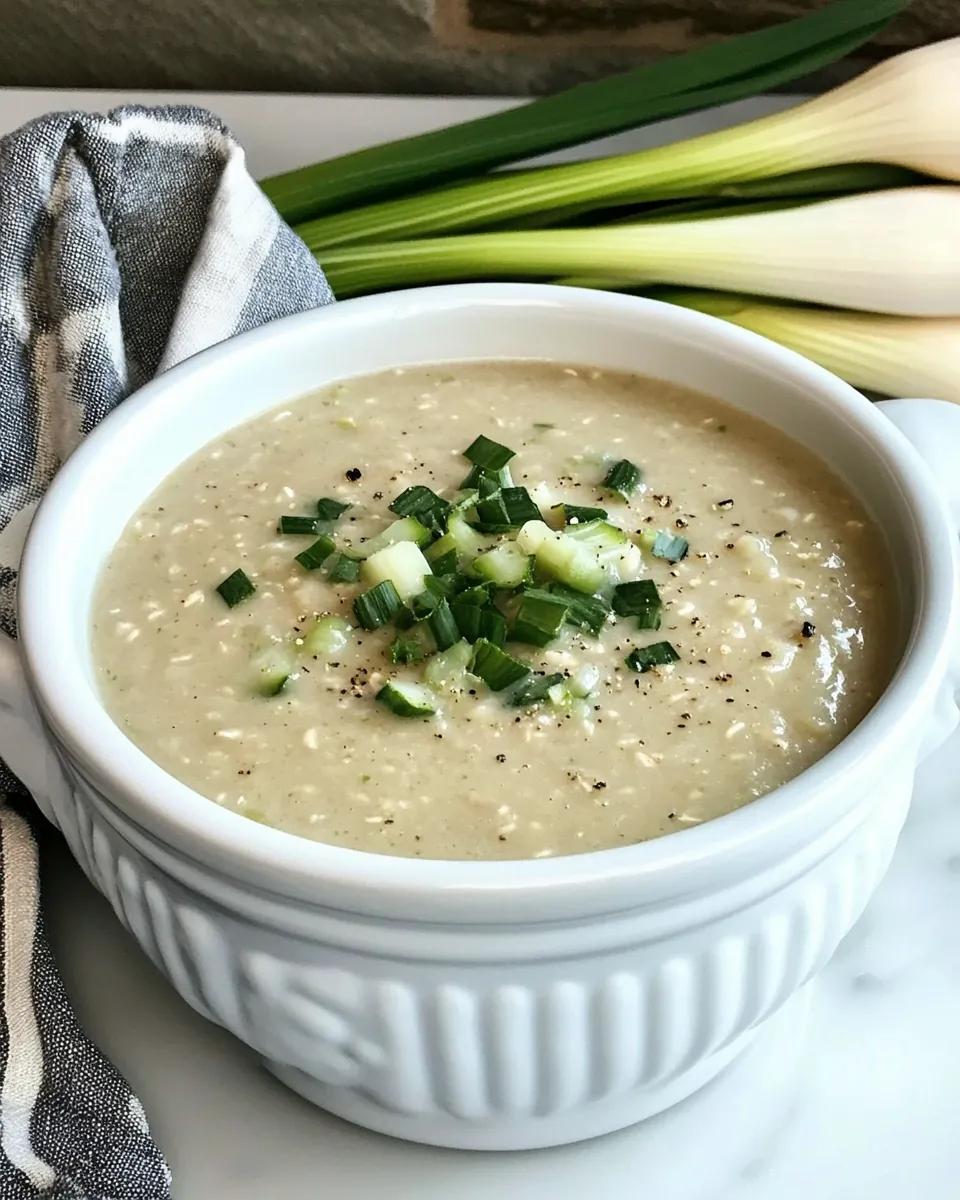 Irish Oatmeal Leek Soup
