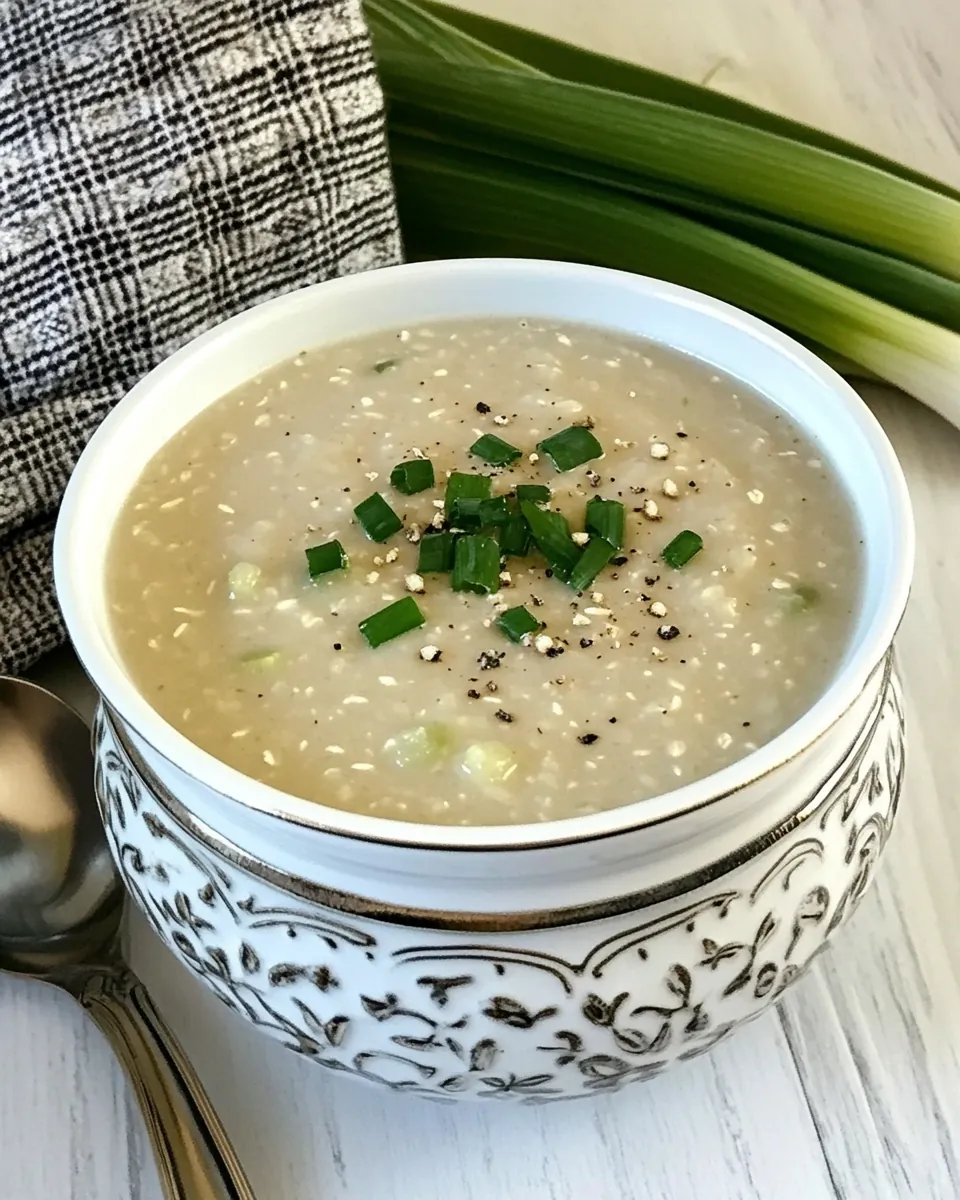 Irish Oatmeal Leek Soup