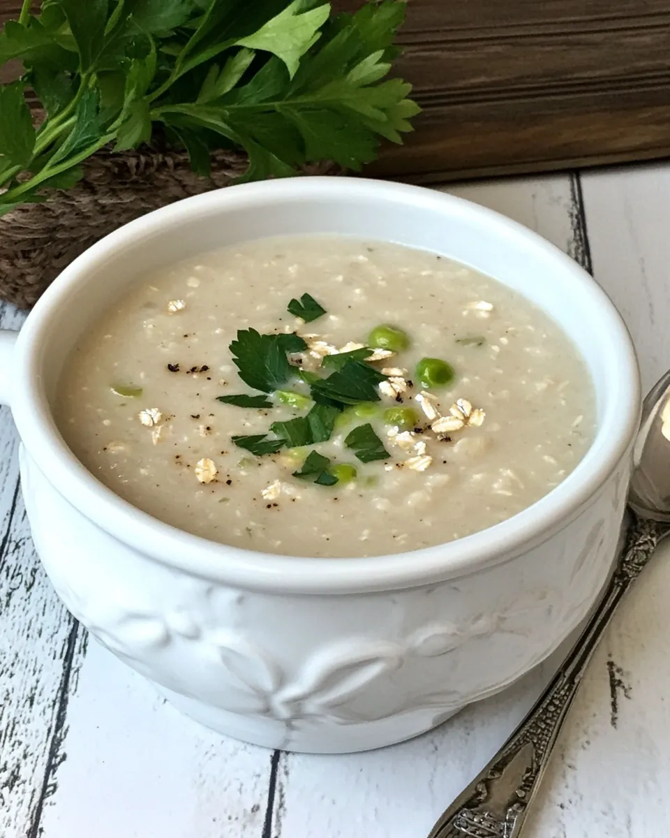 Irish Oatmeal Leek Soup