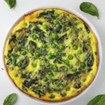 Italian Frittata with Spinach and Peas