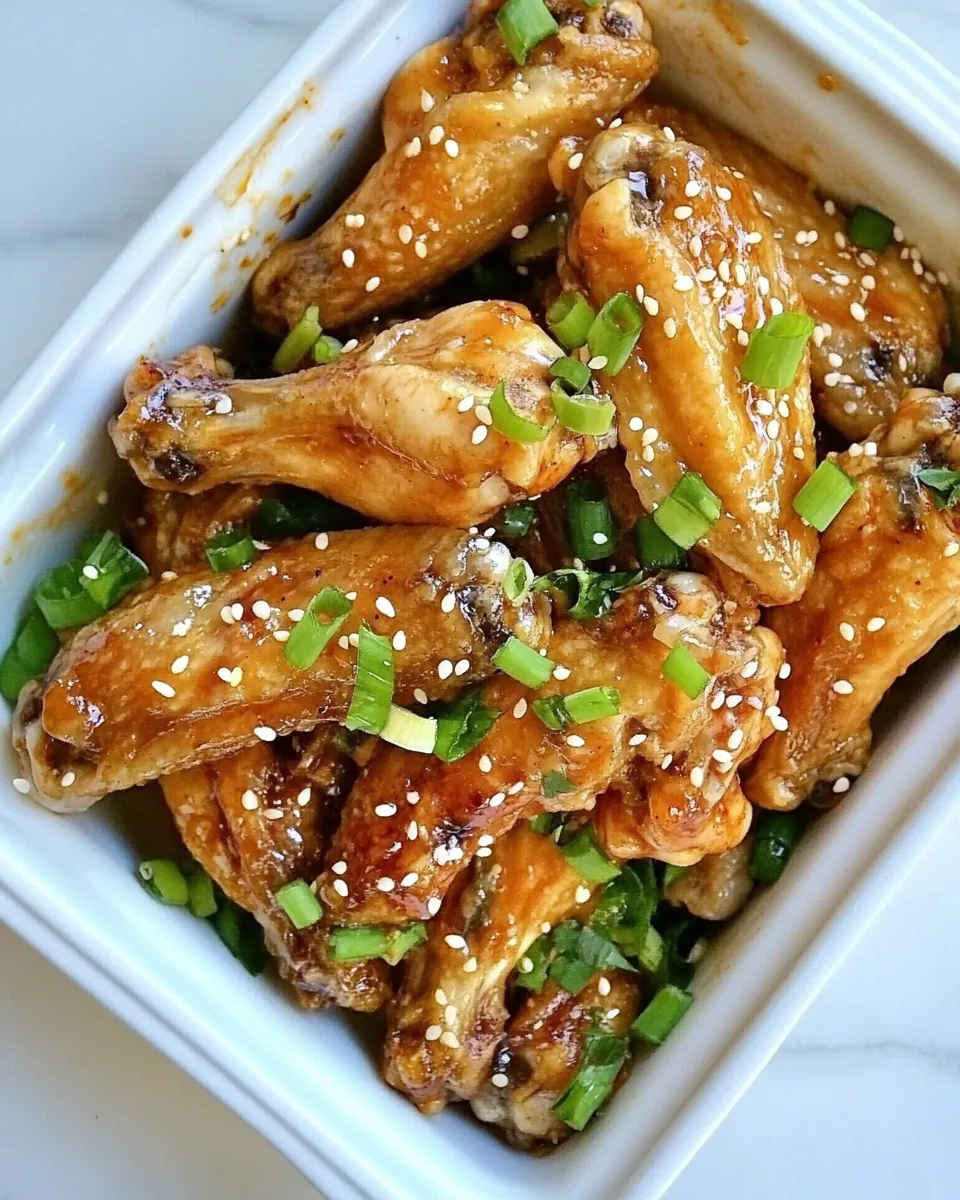 Sticky Sesame Teriyaki Chicken Wings