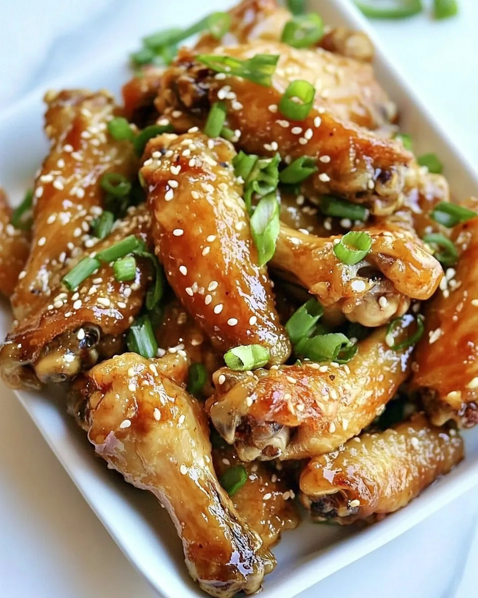 Sticky Sesame Teriyaki Chicken Wings