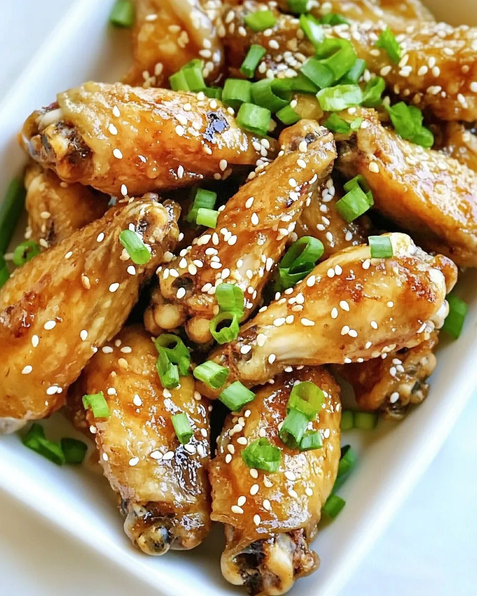 Sticky Sesame Teriyaki Chicken Wings