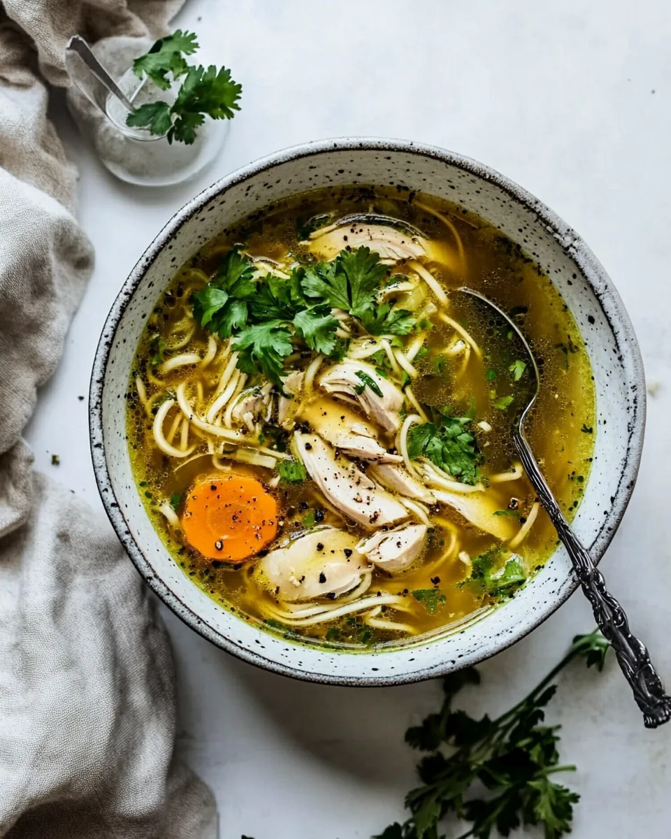 Keto Chicken No Noodle Soup