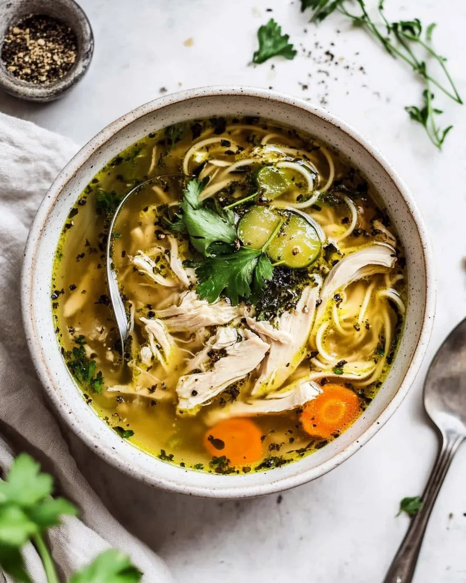 Keto Chicken No Noodle Soup