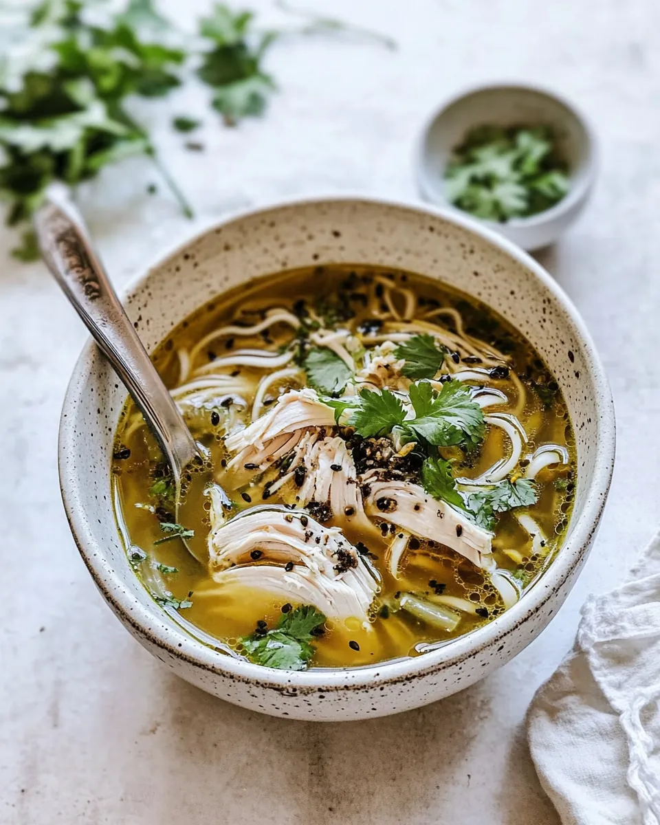 Keto Chicken No Noodle Soup