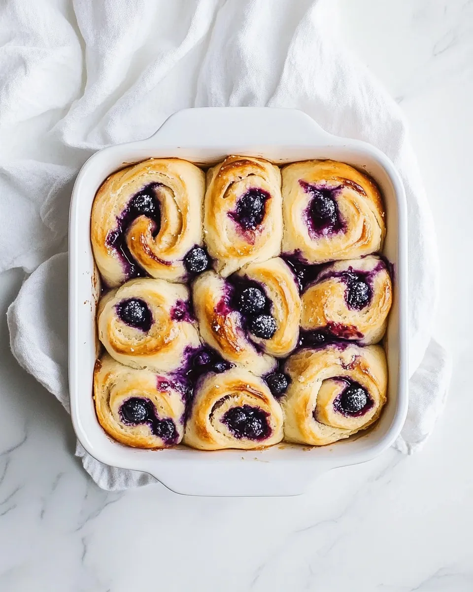 Lemon Blueberry Sweet Rolls