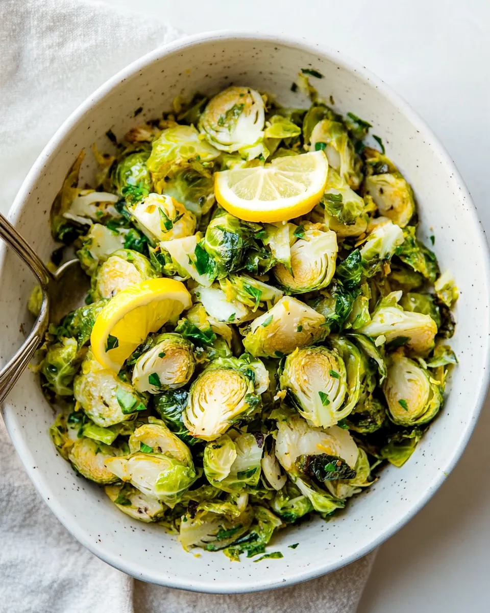 Lemon Brussel Sprouts