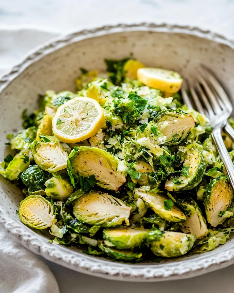 Lemon Brussel Sprouts