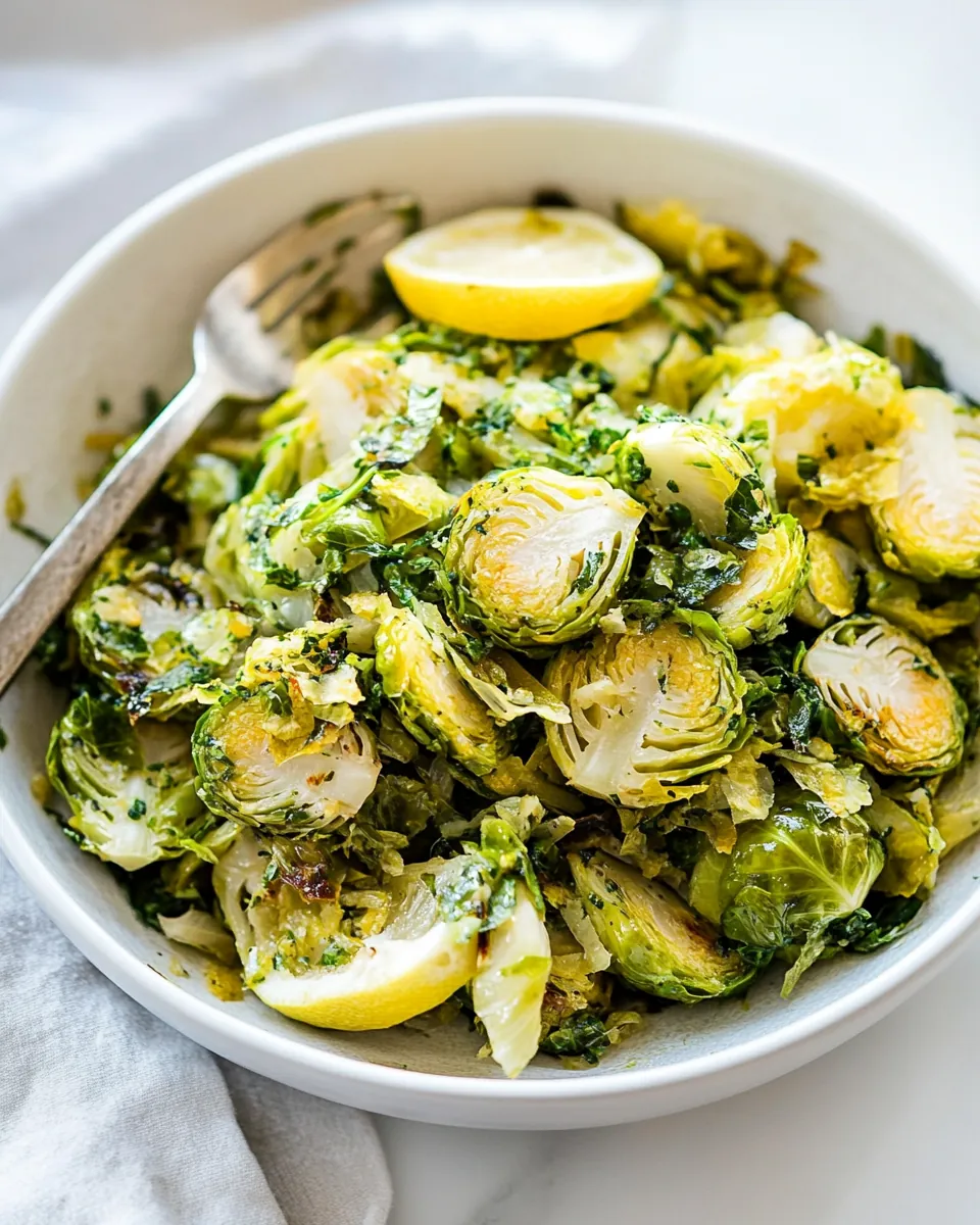 Lemon Brussel Sprouts