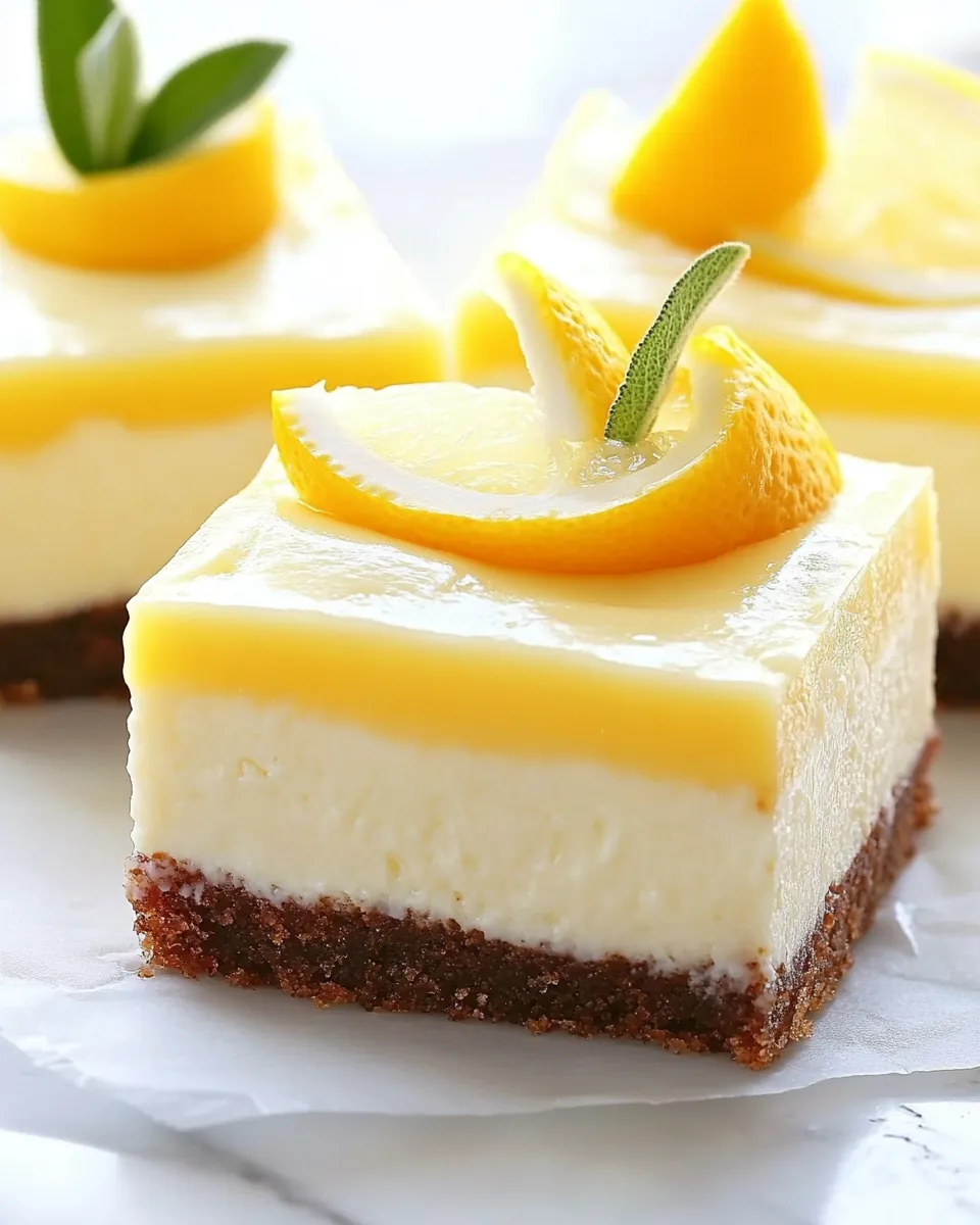 Lemon Cheesecake Bars