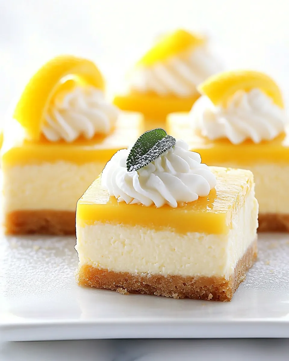 Lemon Cheesecake Bars